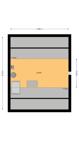 Plattegrond - Plantsoen 34, 7681 XP Vroomshoop - Tweede verdieping.jpg